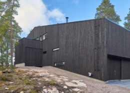 Unikt modernt trähus