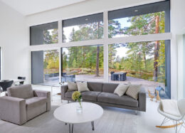 Unikt modernt trähus